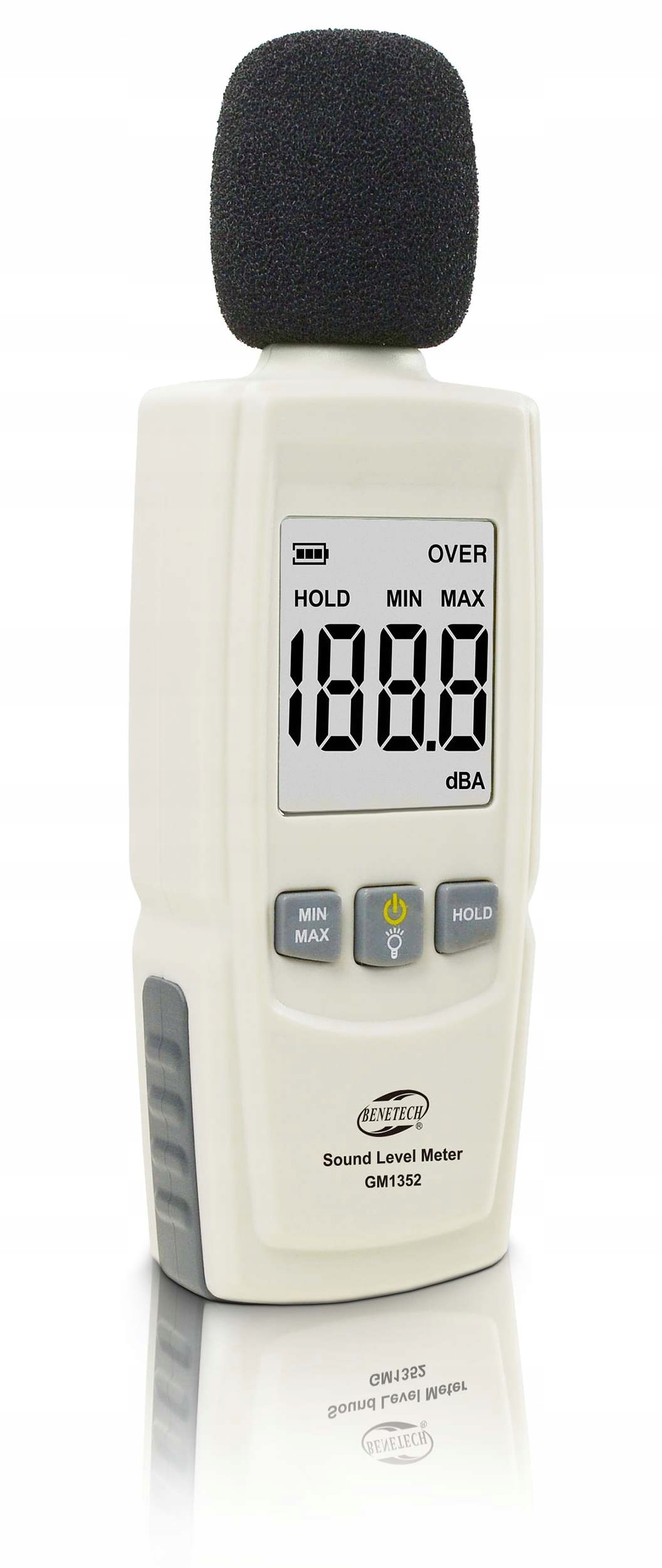 SONOMETR DECYBELOMIERZ MIERNIK NATĘŻENIA POZIOMU DŹWIĘKU, GŁOŚNOŚCI, HAŁASU Marka Benetech