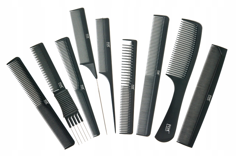 Sada hřebenů Fox Line Black