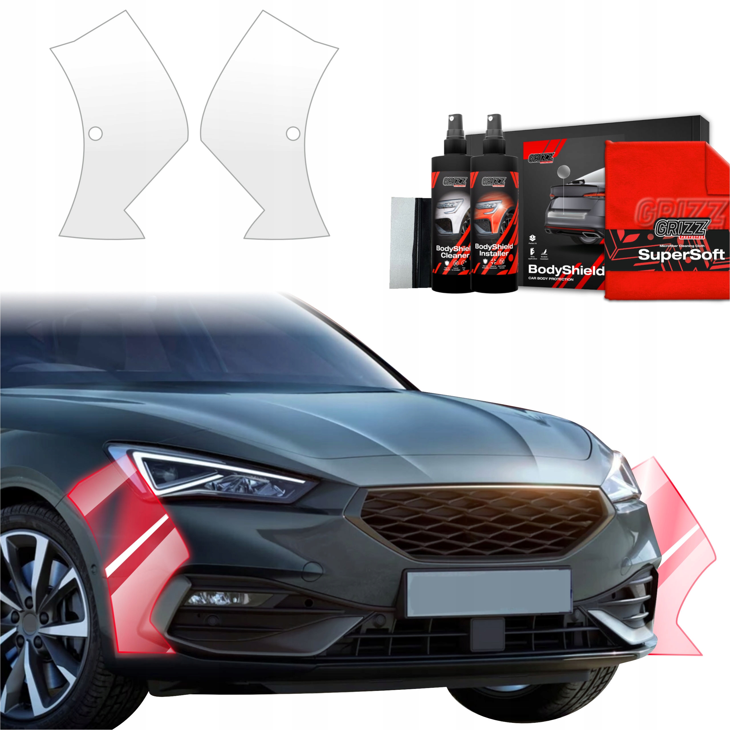 2v1 Fólie na nárazník Ppf pro Seat Leon (2024-2025) Grizz