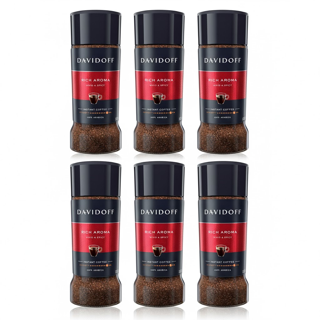 Kawa rozpuszczalna Davidoff Rich Aroma 6x100g zestaw