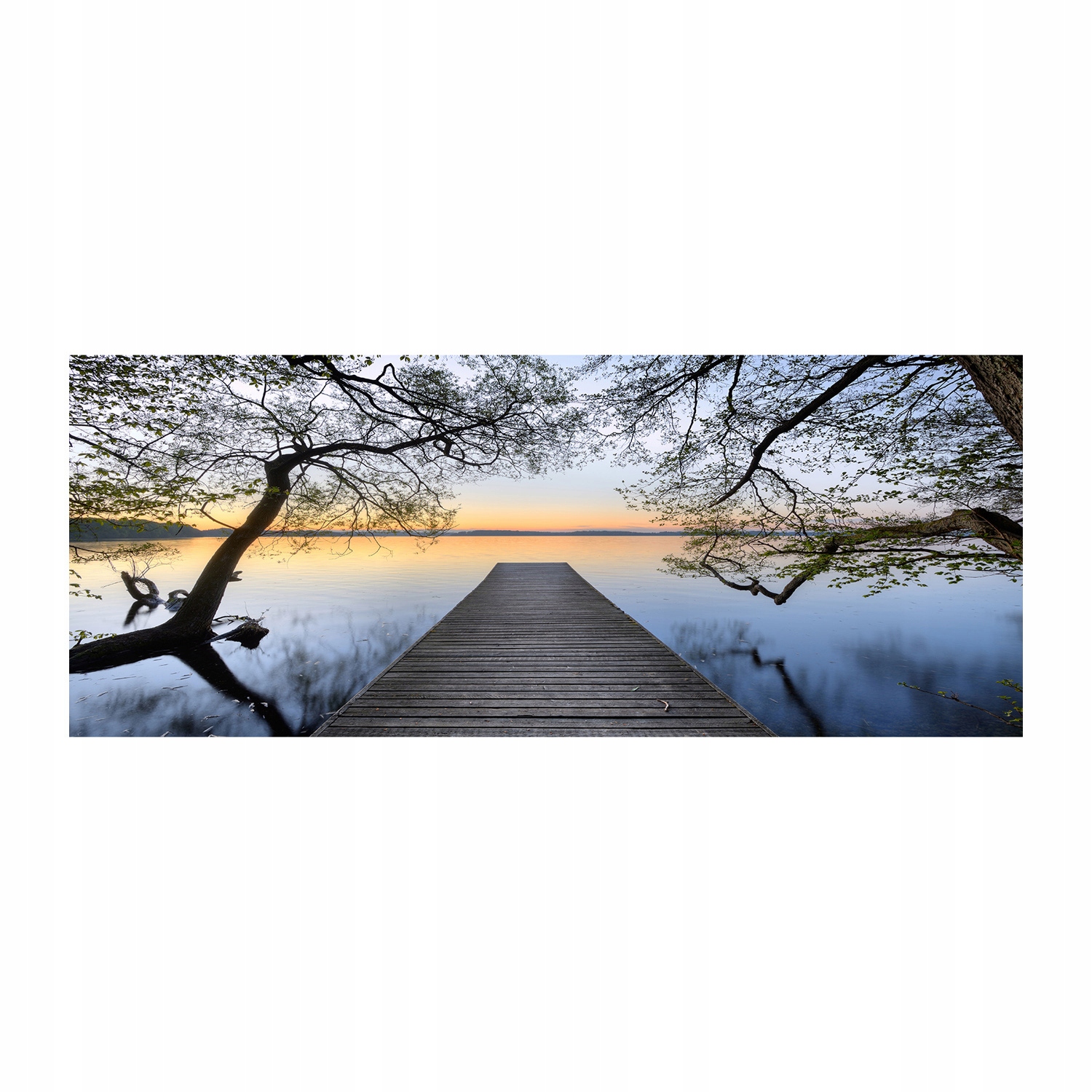 

Foto obraz szkło akryl Molo nad jeziorem 125x50 cm