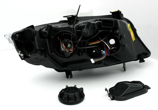 LAMPY ANGEL EYES BMW E90 E91 LED BLINKIER CZARNE Producent części Depo