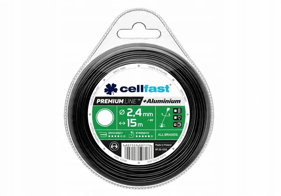 

Żyłka tnąca Premium 2,4 mm 15 m okrągła