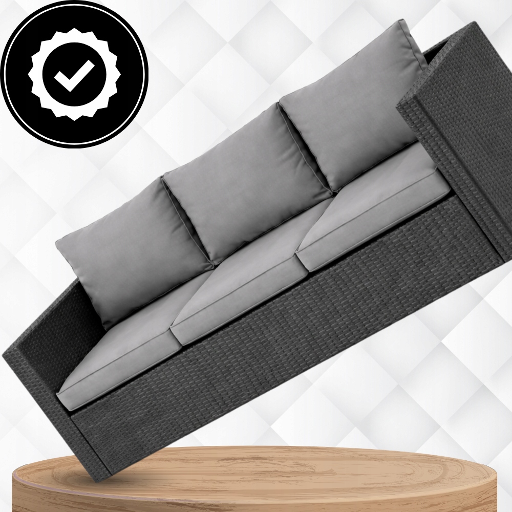 DUŻY Zestaw Mebli OGRODOWYCH Acero 2xFotel Sofa Stolik/Pufa TECHNORATTAN Producent MatMay