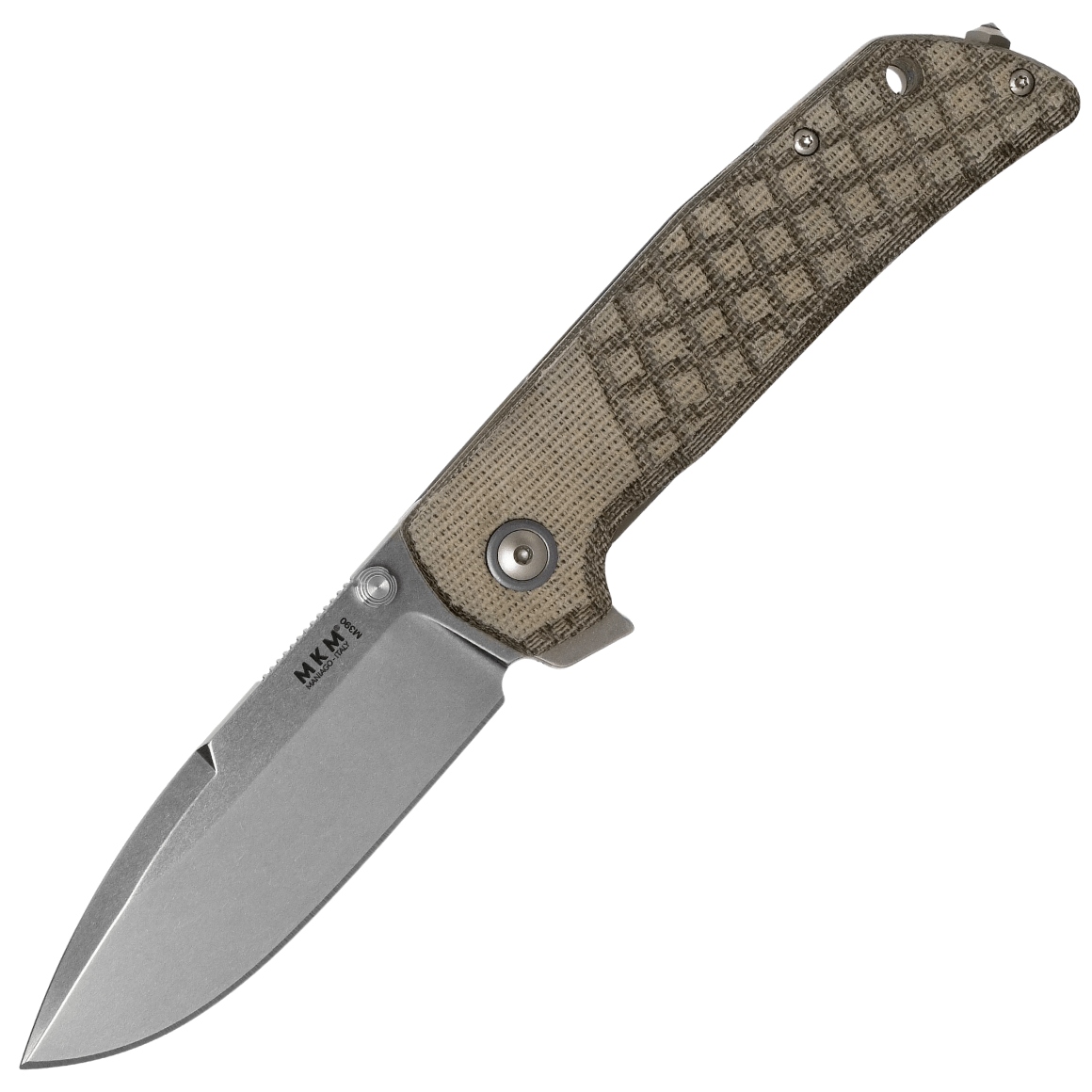 Mkm Mk Mm-gct Maximo nóż kieszonkowy 8,2 cm, Stonewash, tytan, zielony