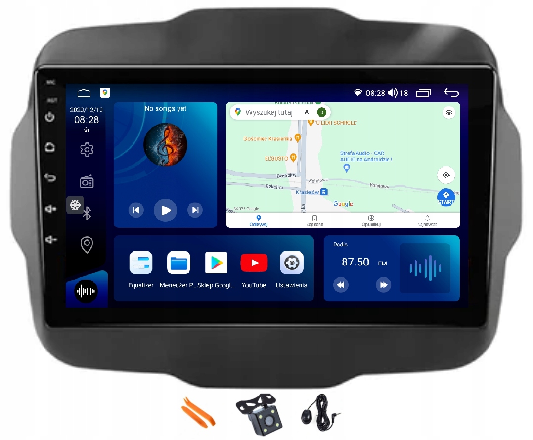Autorádio Navigácia Apple Carplay Android Auto Jeep Renegade 16-20