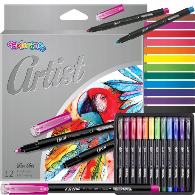 

Cienkopisy Intensywne Artist 12 kol. Colorino