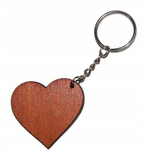 

Serce Brelok ze sklejki serduszko mahoń drewniany