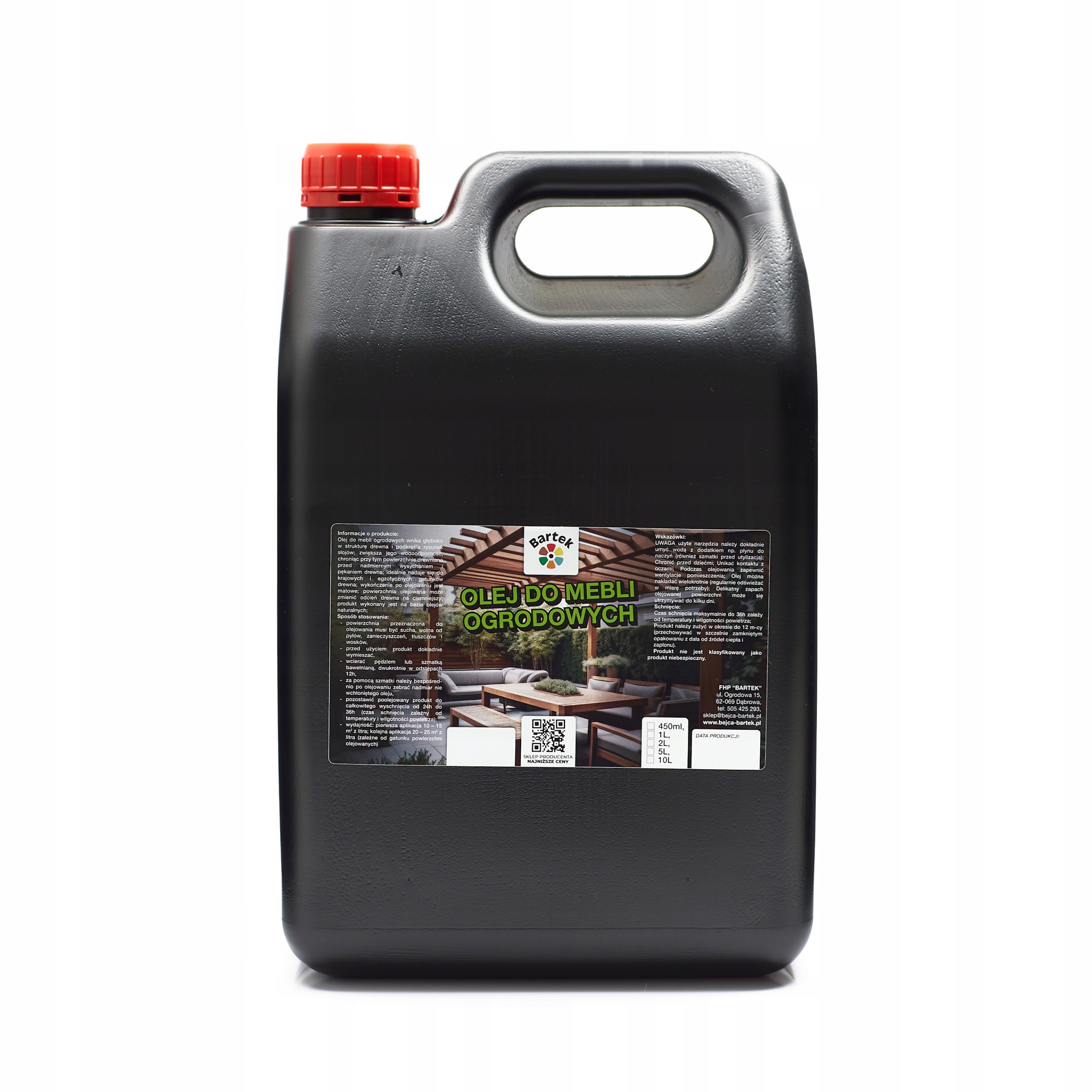 Bartek Olej Na Zahradní Nábytek Ze Dřeva 10 L, Impregnace (lněný+tungový)