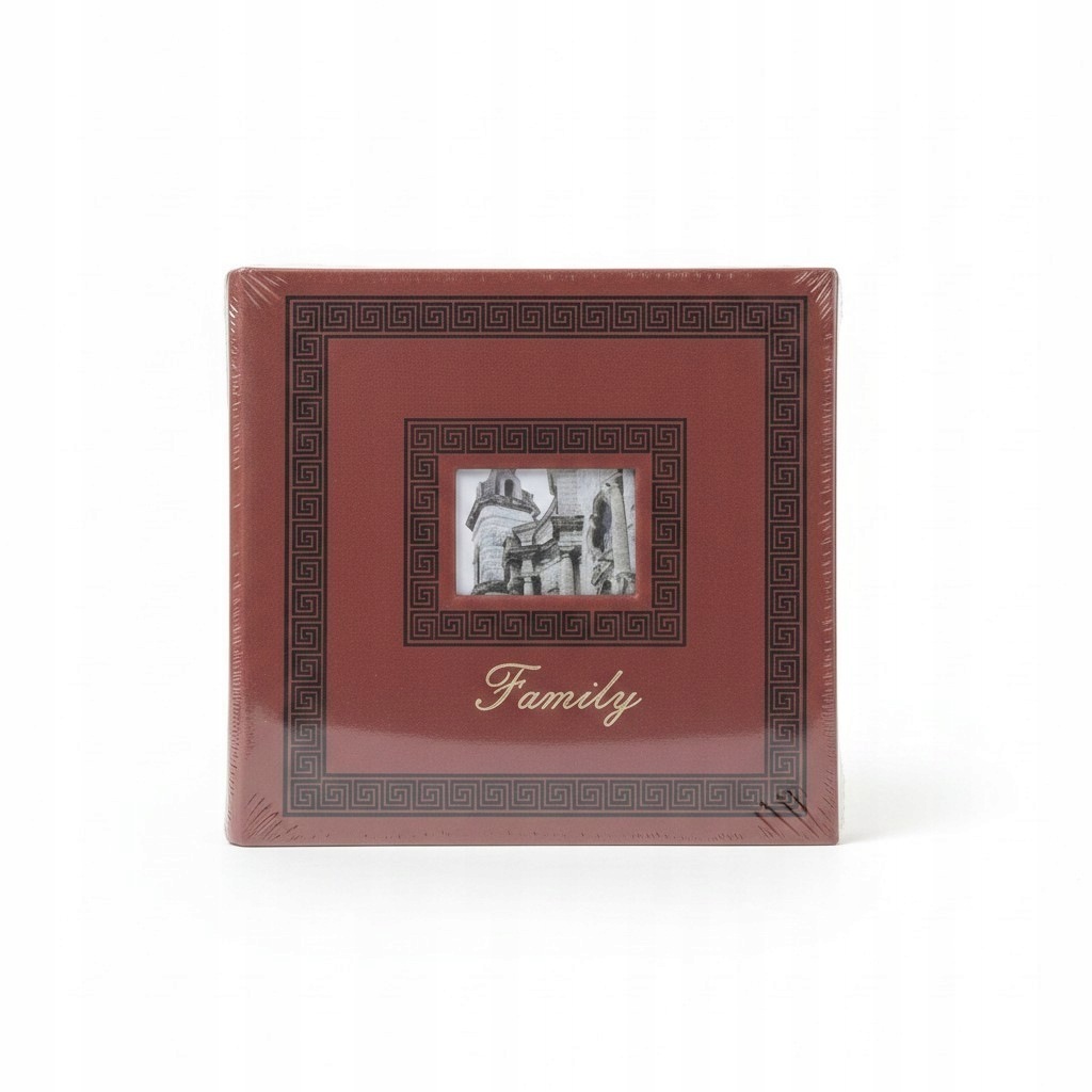 Album Do Zdjęć 10X15 200 Albumy Na Zdjęcia Skóra szyty family bordo