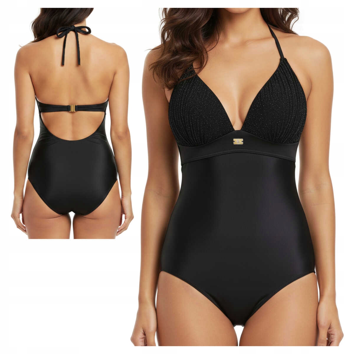 Self Jednodílné plavky Lucerne3 1026CL3 19 černé 70E