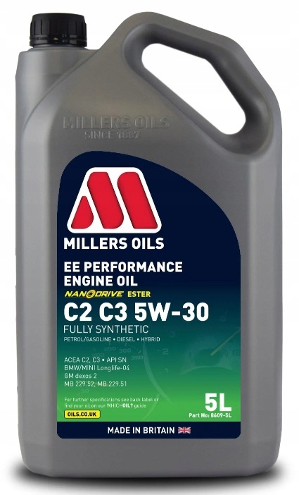 Olej Millers 8609 Ee Performance C2 C3 5W30 5L