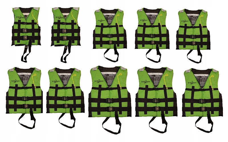 Set 10x Kapok Rybářská Zajišťovací Vesta Na Kajak Loď Loďka Maskáčový