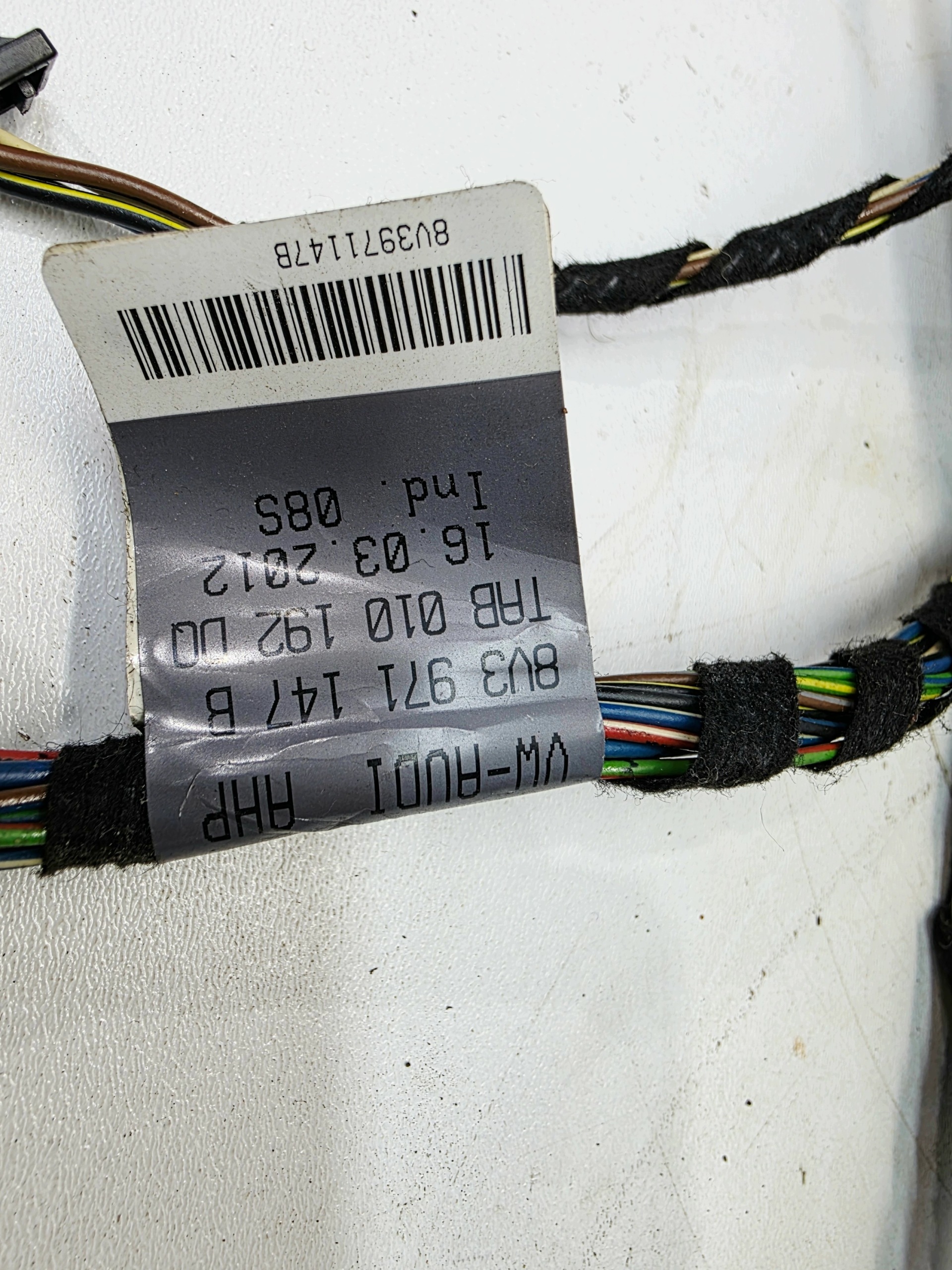 bundle wiring bonnet boot AUDI A3 8V 8V3971147B