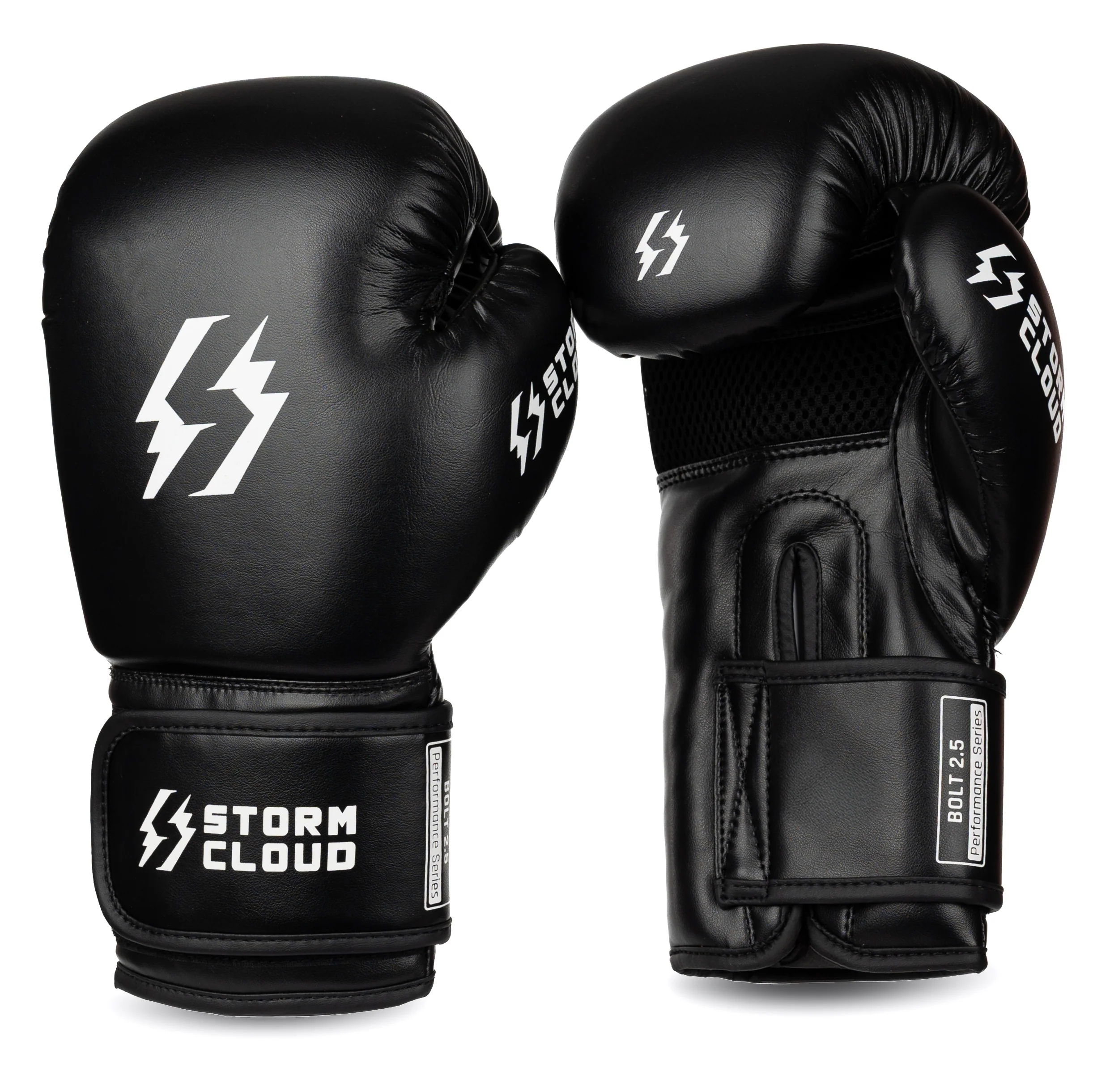 StormCloud Rękawice Bokserskie Bolt 2.5 Czarne/Białe 10 oz