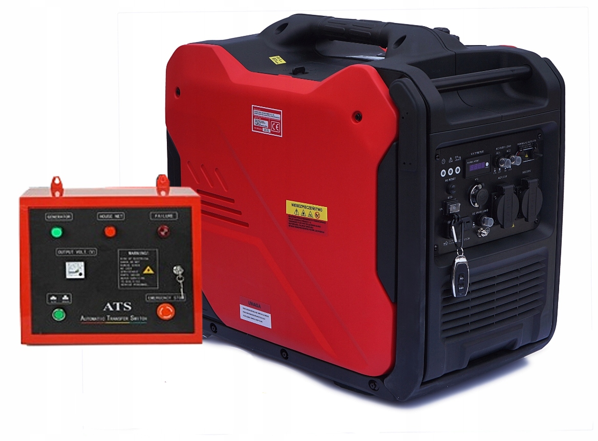 Agregat Generator Inwertorowy 7,5 Kw 1F i8000S Ats