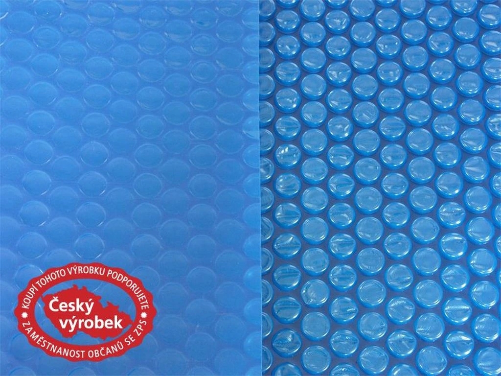 Solární plachta kruh 6,40 m folie 180 mic modrá