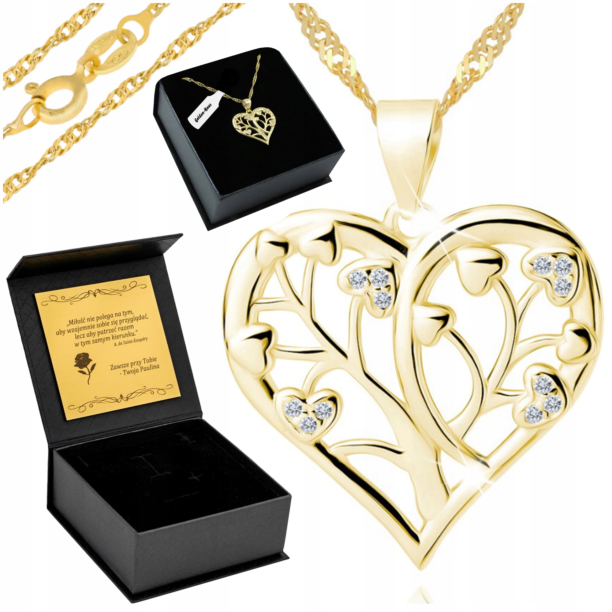 Dámský Řetízek se srdcem 925 Dárek Pro Ni Gravírování Bonus