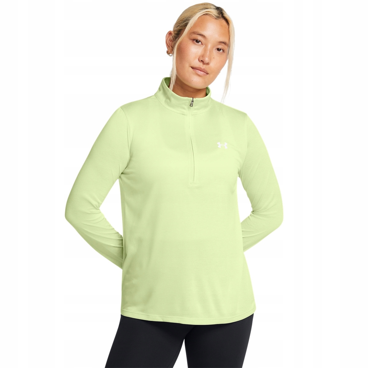 Damski longsleeve treningowy Under Armour Tech 1/2 Zip- Twist Zielony L