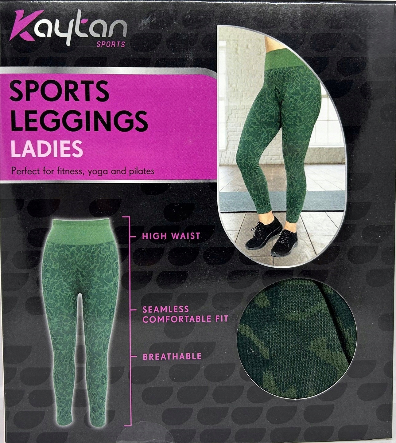 Kaytan Getry damskie Legginsy sportowe r.XL Zielony