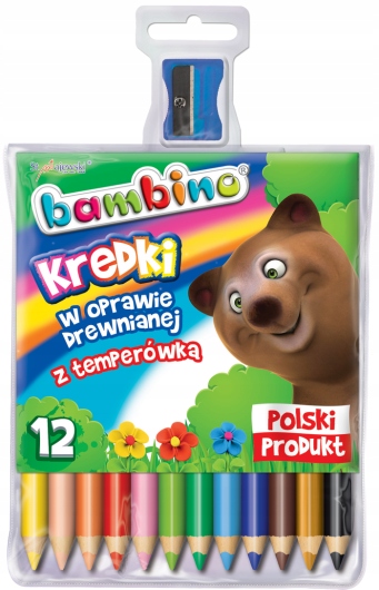 

Kredki Bambino W Oprawie Z Temperówką