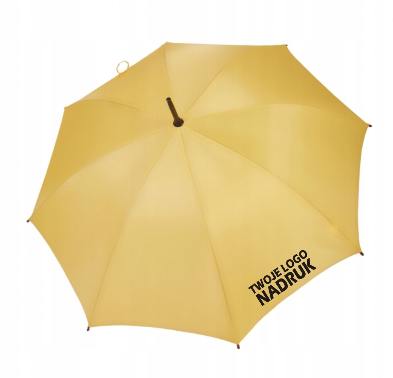 PARASOL DREWNIANA RĄCZKA Z NADRUKIEM, LOGO - 10 SZTUK