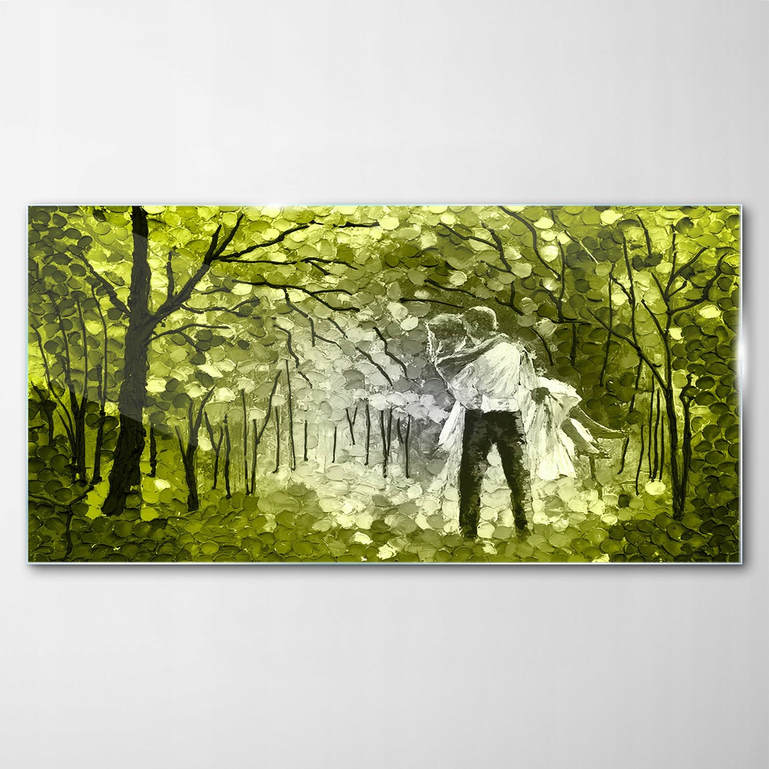 Tvrdený sklenený obraz Umenie Pár 140x70