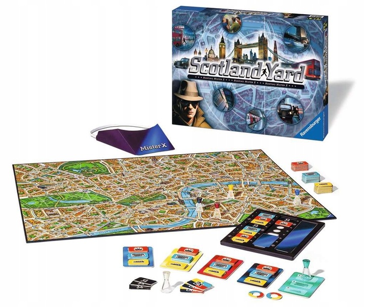 Gra planszowa Scotland Yard Ravensburger gra dla dzieci detektyw