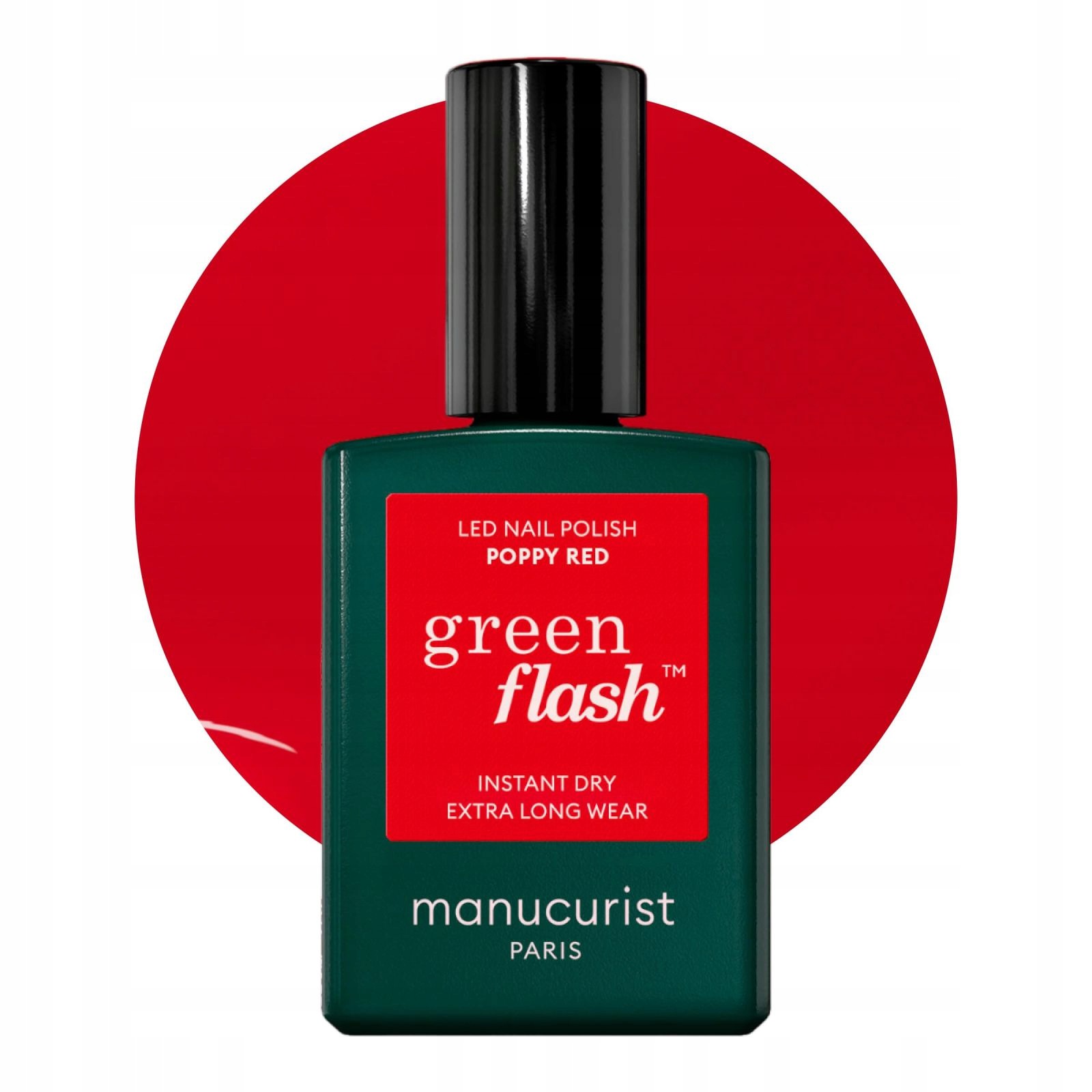 Green Flash? Led Lak Na Nehty 15 ML Odstín: Poppy Red