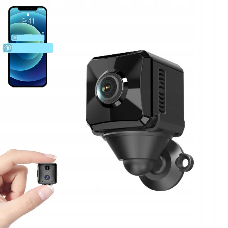 Mini špionážní kamera, inteligentní detekce, skrytá kamera, 1080P Wifi, širokoúhlý záběr