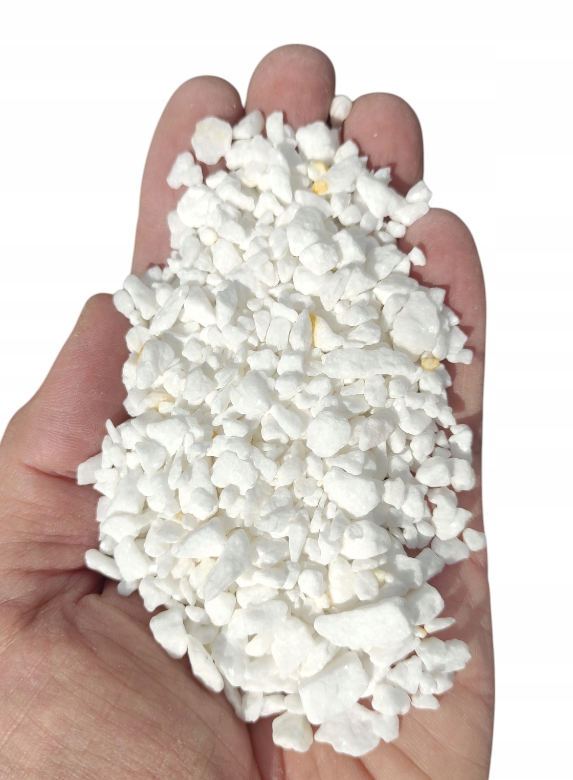 Dekorativní kameny mramor bílý Žwirek Thassos Řecko 3-8 mm 20 kg