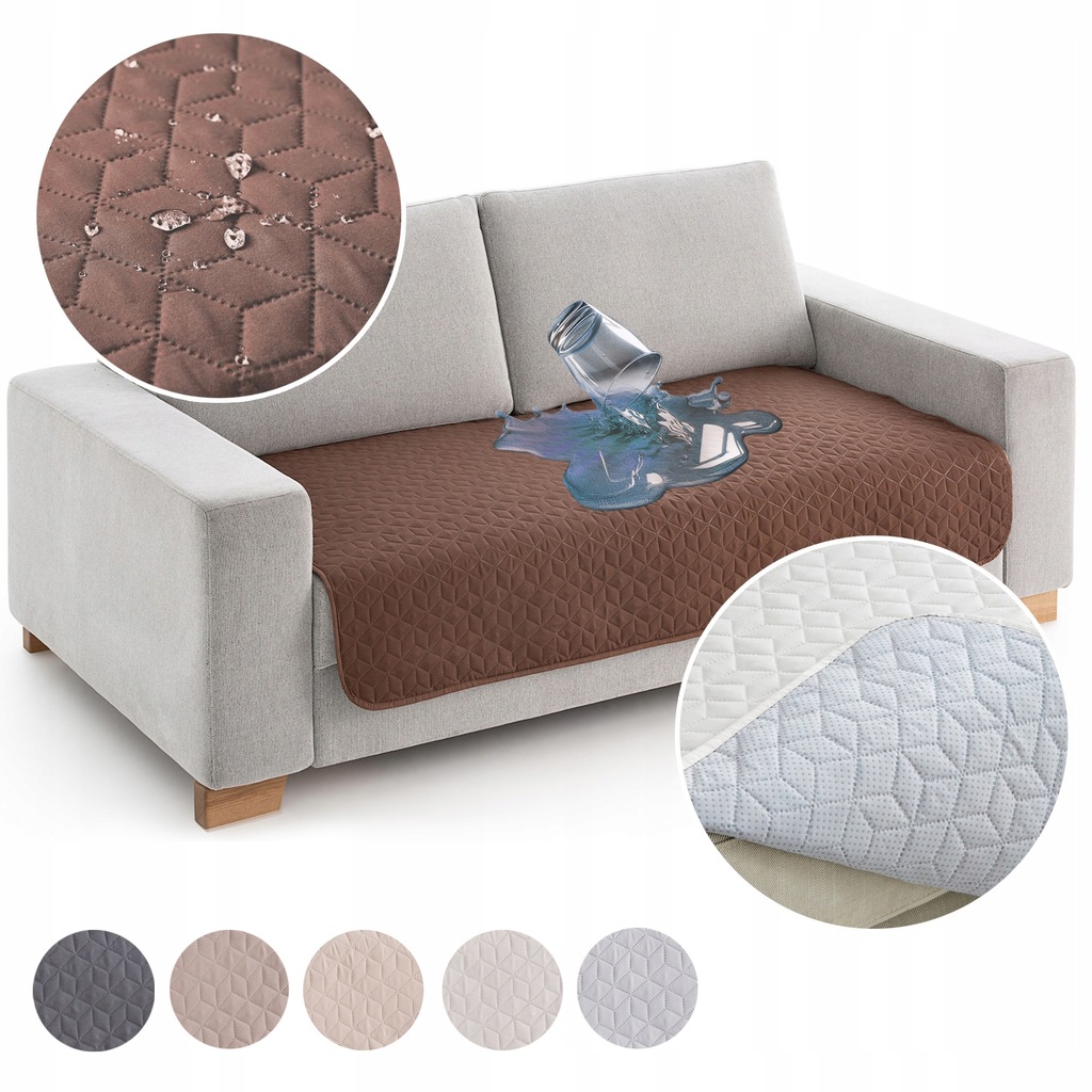 Narzuta z powłoką waterrepelent bieżnik pokrowiec ochraniacz na sofę kanapę