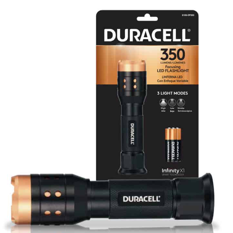 1x Latarka Duracell Zoom 350 LM + 3x AAA