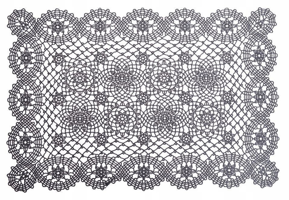 

Serweta ażurowa szara mata cerata 30x46