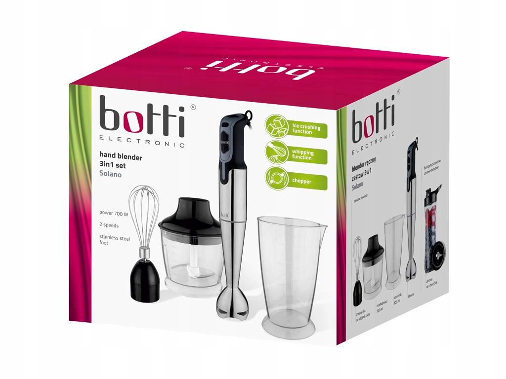 BLENDER RĘCZNY WIELOFUNKCYJNY MIKSER ROBOT ZESTAW EAN (GTIN) 5902719563188