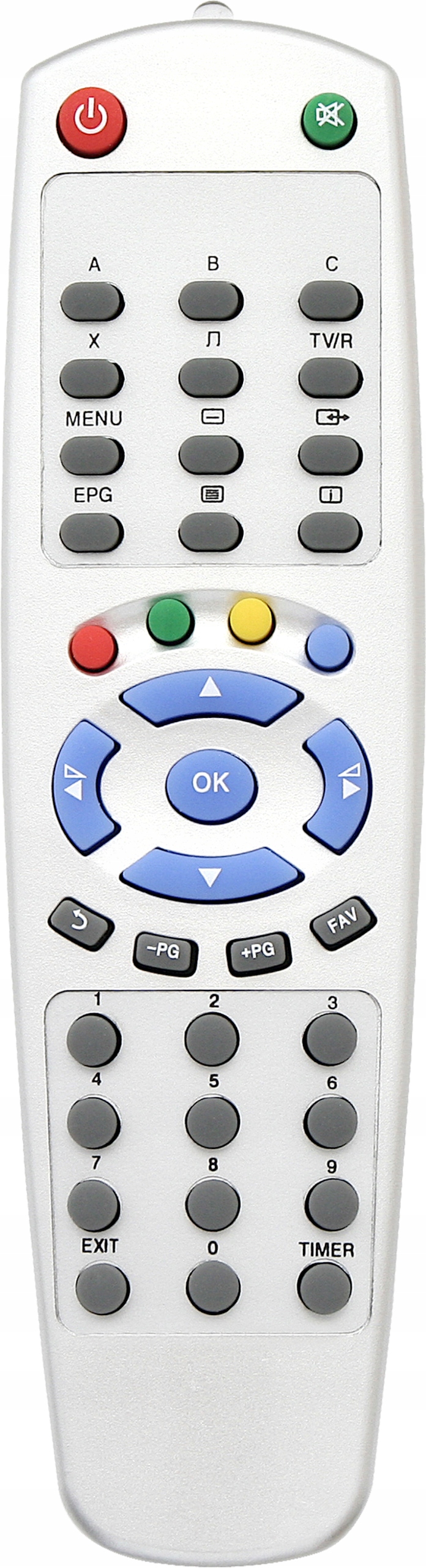 Pilot do dekodera POLSAT mini D1 D2 SILVER Kod producenta 3934#