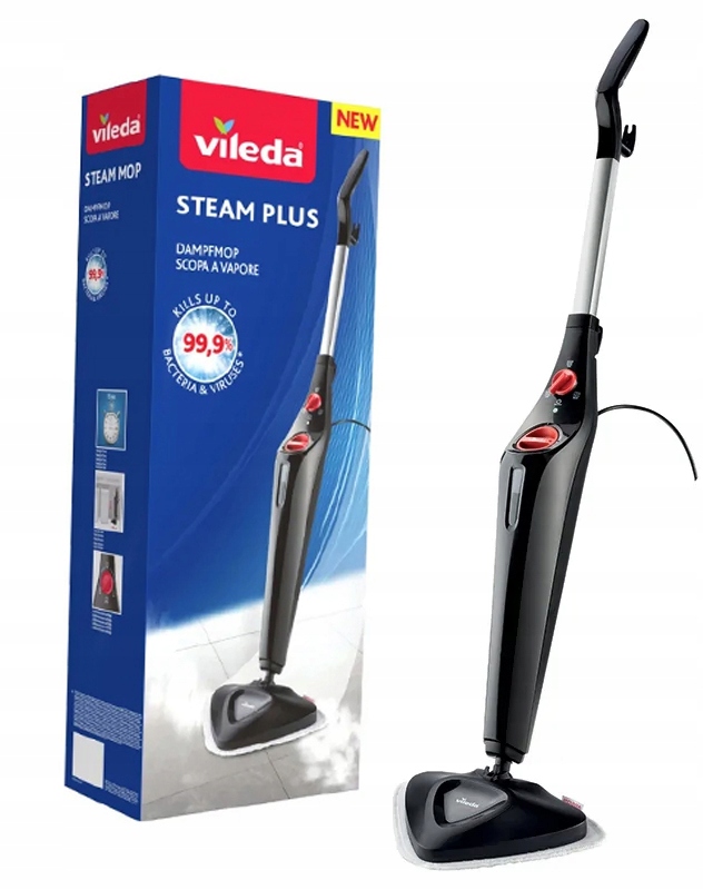 Levně Parní mop Vileda Steam Plus Elektrická sada Praktický pár Pohodlný