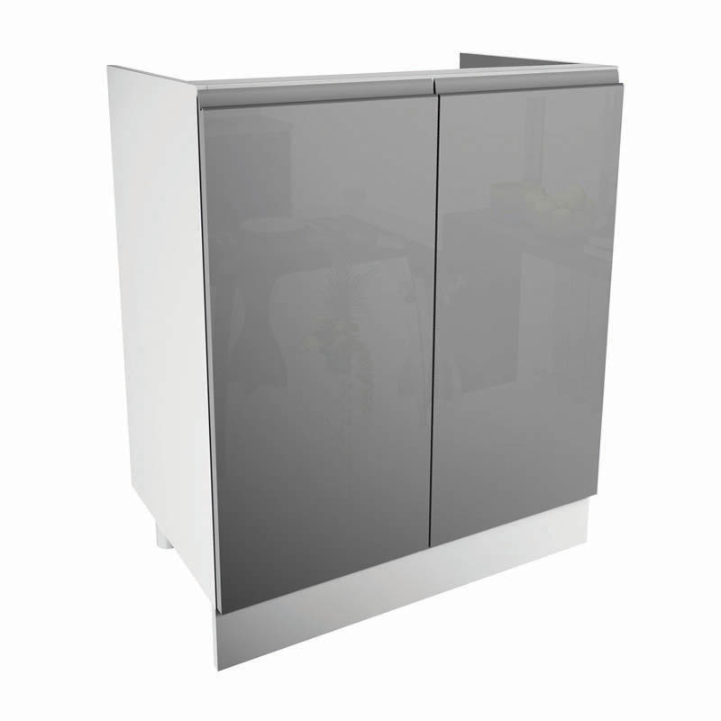 

Szafka pod zlew Aspen 2 D60Z Szary Połysk Grey