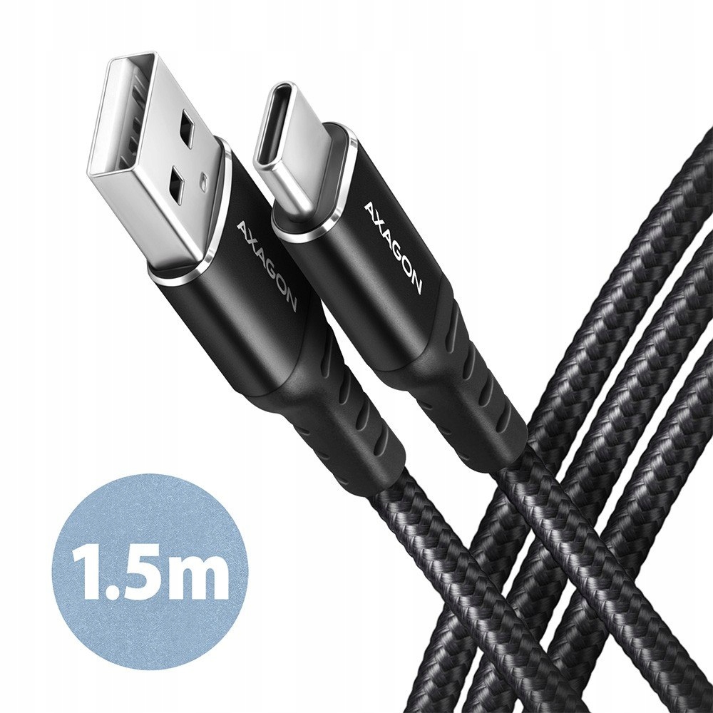 Axagon BUCM-AM15AB Kabel Usb-c Usb-a, 1.5m, Usb