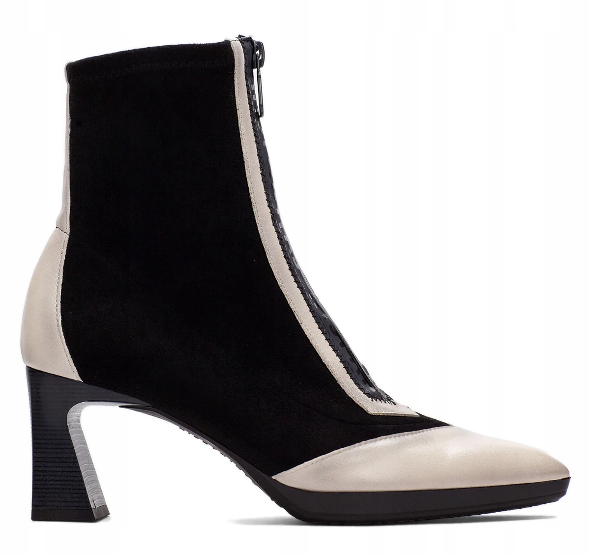 Černé Dámské Kotníkové Boty Na Prémiovém Podpatku, Španělské, Kožené, Hispanitas 39