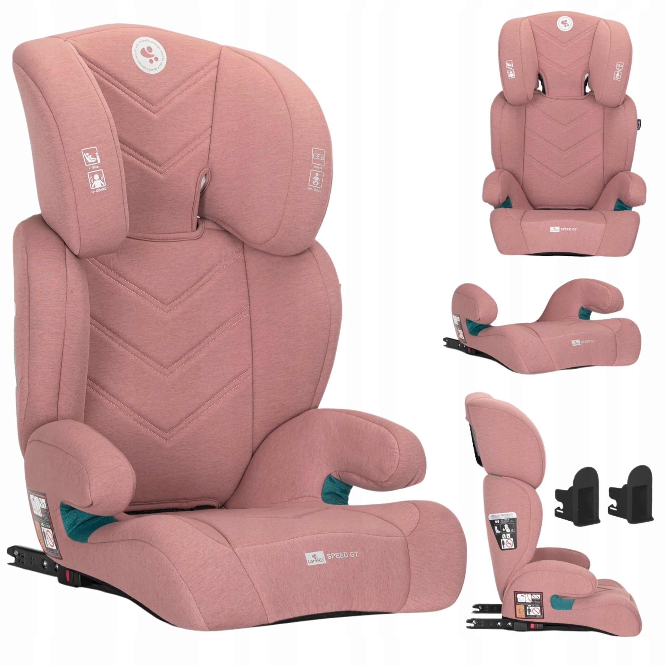 Fotelik Samochodowy I-size Isofix 15-36kg Lorelli Speed Gt z Podstawką