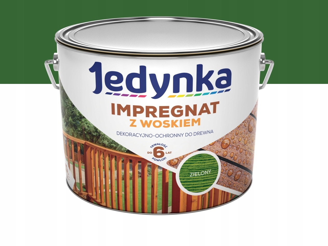 Jednička Dekorativní a ochranný impregnát na dřevo, mat zelený 10L