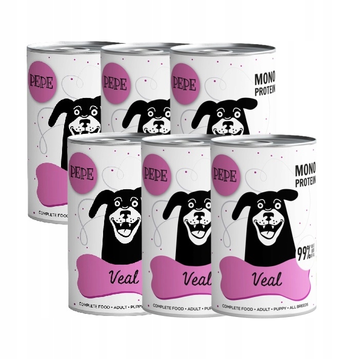 Levně Paka Zvířátka Pepe Mono Protein Telecí Svařovačka York Shih Tzu Maltézský