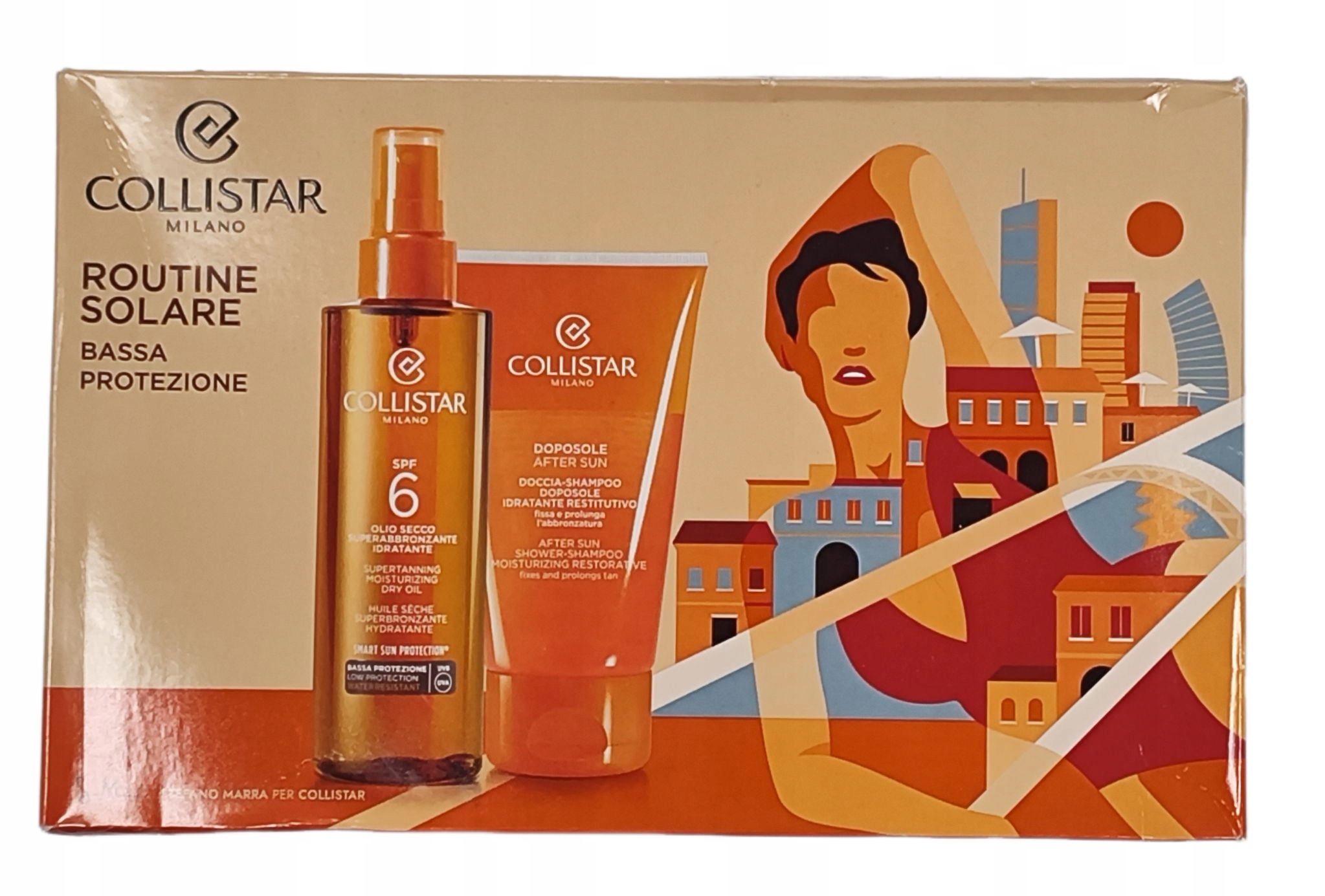 Set (moisturizing Face-body Milk Spf 6 After Sun Shower+bag)