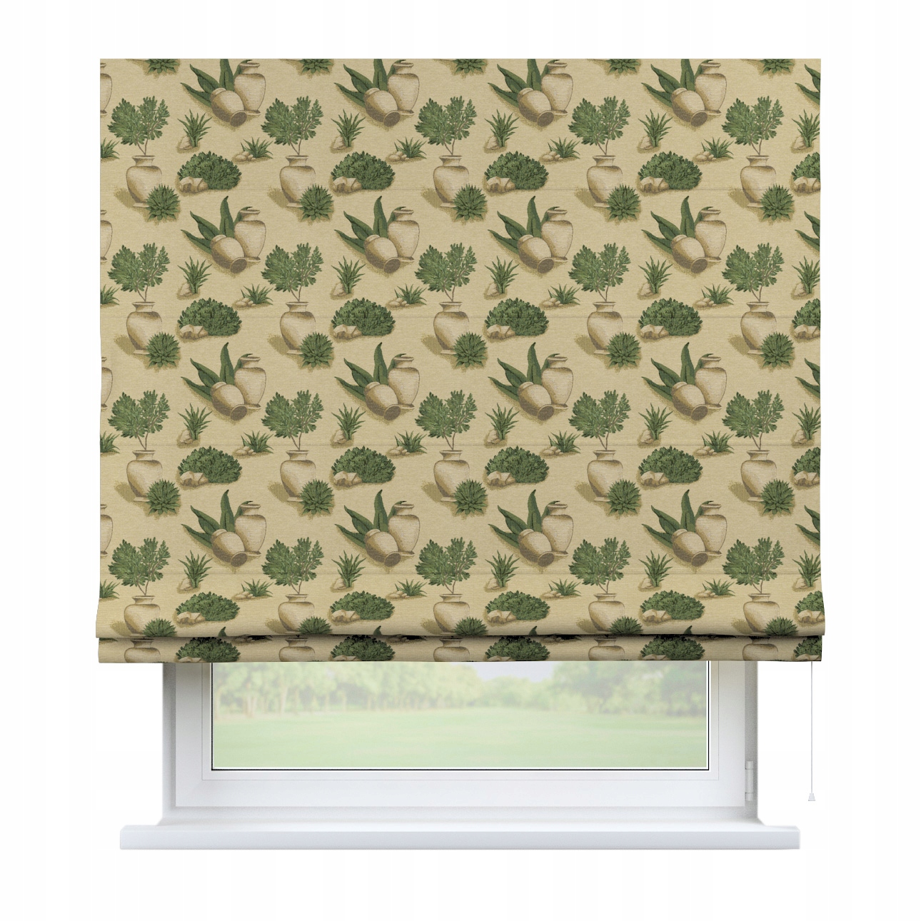 Hotová římská roleta Bari 130 x 170 cm zelená