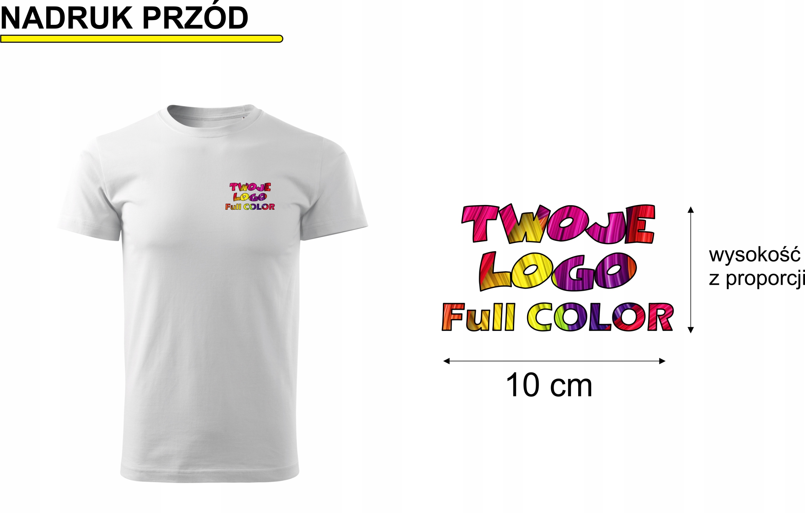 KOSZULKA ODBLASKOWA 100% BAWEŁNA rozm. XXXL Model colormix p