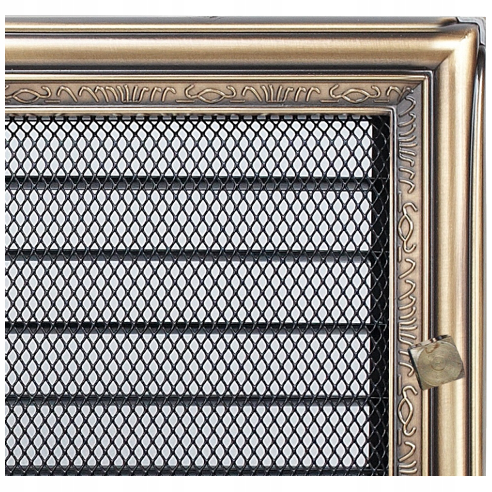 Ventilační Mřížka Krbová Kratki 17x30 Odolná Rustikální s Žaluzií