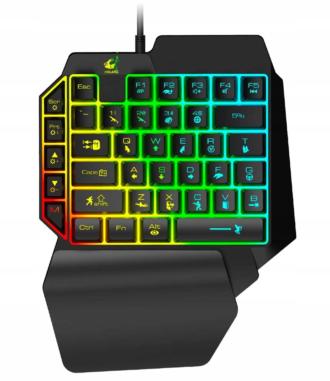 

Gamingowa Klawiatura dla Graczy Wasd na rękę Rgb