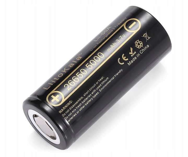 

Ogniwo 26650 Li-Ion LiitoKala Lii-50A 5000mAh 3.7V