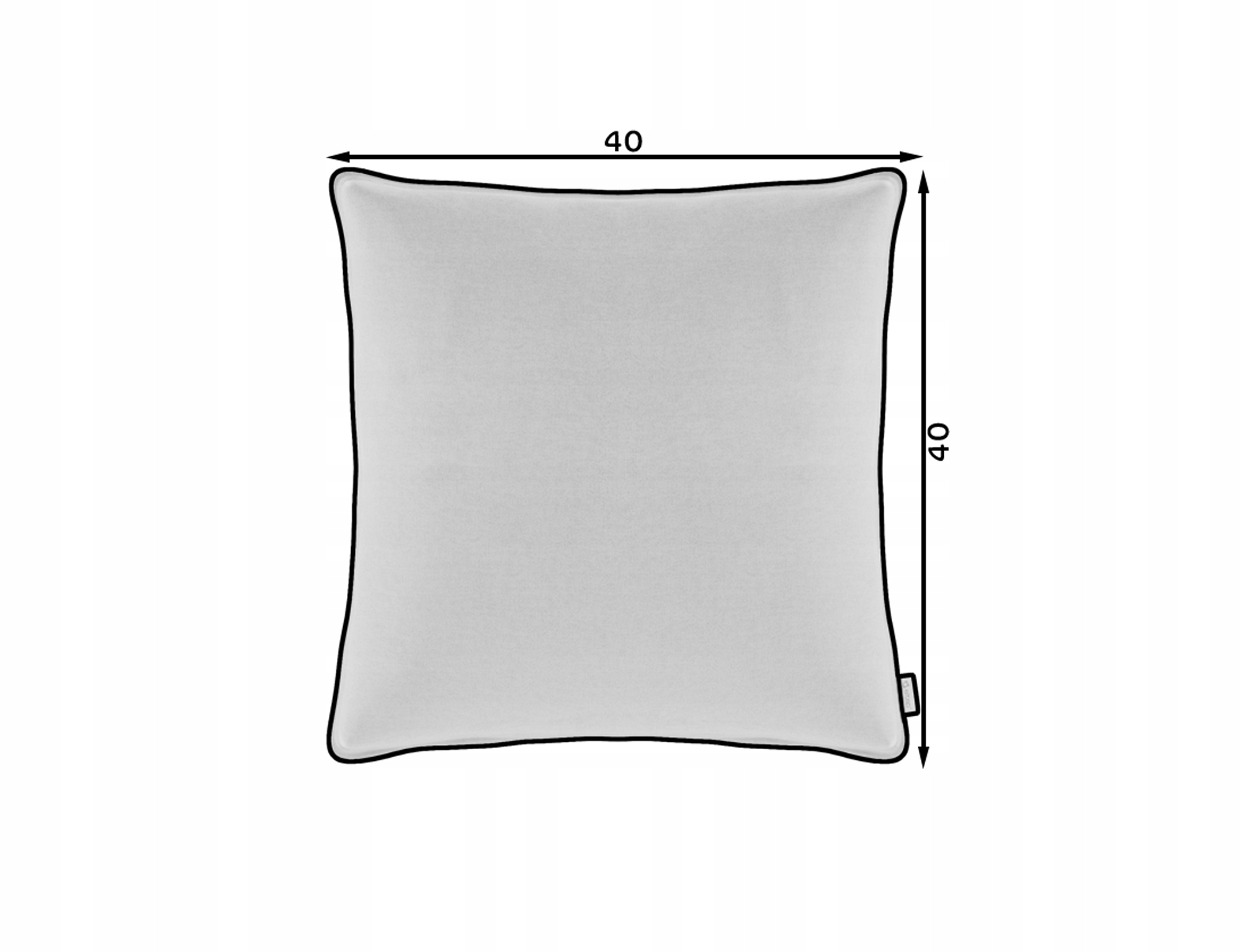 Dodatki Poszewka dekoracyjna 40x40 Jasnobrązowy EAN (GTIN) 5905496613244